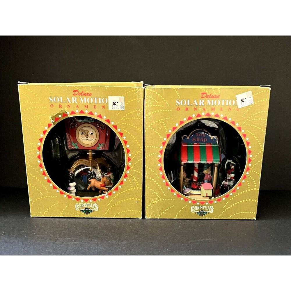 Christmas Traditions Deluxe Solar Motion Ornaments Cuckoo Clock & Toy Shop Kmart